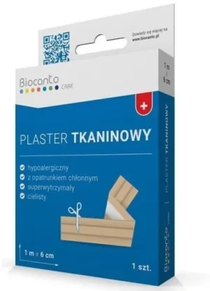 Tencuială pentru pansamente Biocanto Fabric 1m x 6cm