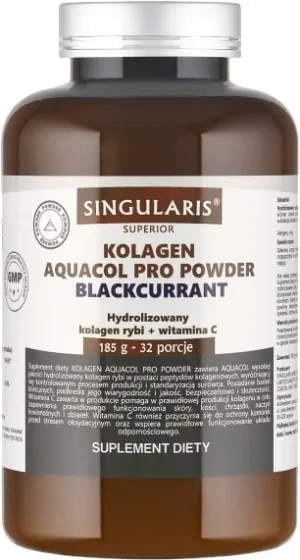SINGULARIS Colagen de pește 100% + vitamina C coacăz 185g