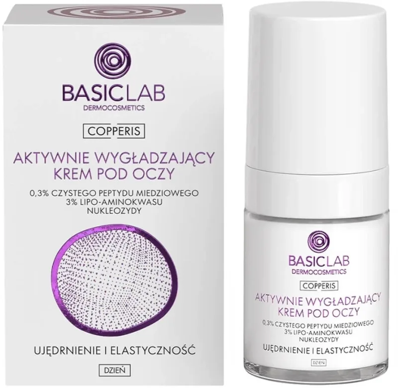 BasicLab Copperis Active cremă de ochi netezitoare pentru ... — preț și oferte