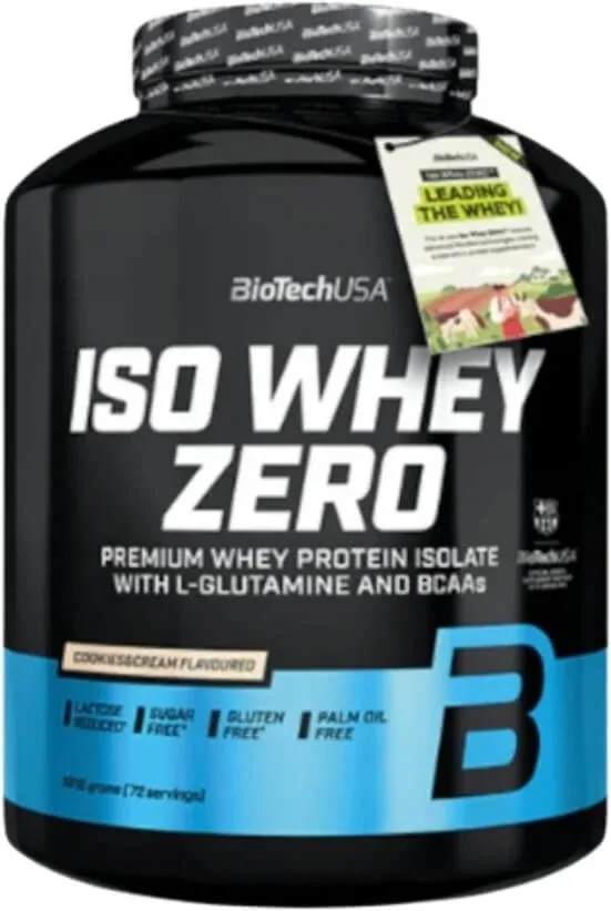 BioTech USA Iso Whey Zero proteine în aromă de cookie 1816 g — preț și oferte