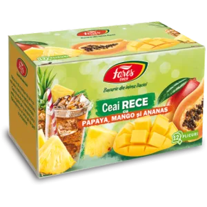 Ceai rece cu papaya mango si ananas, Fares | 12 plicuri