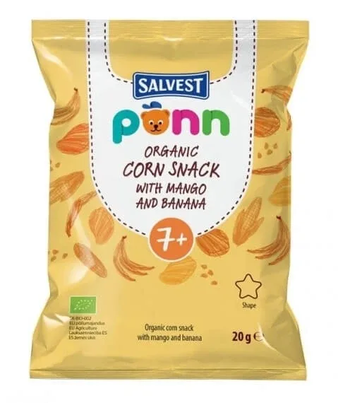 Salvest Ponn Bio chipsuri cu mango 20 g — preț și oferte