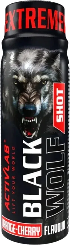 Activlab Black Wolf Shot portocaliu cu cireșe 80 ml