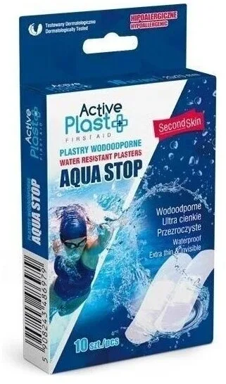 Active Plast Aqua Stop plasturi impermeabile 2 x 7 cm 10 bucăți — preț și oferte