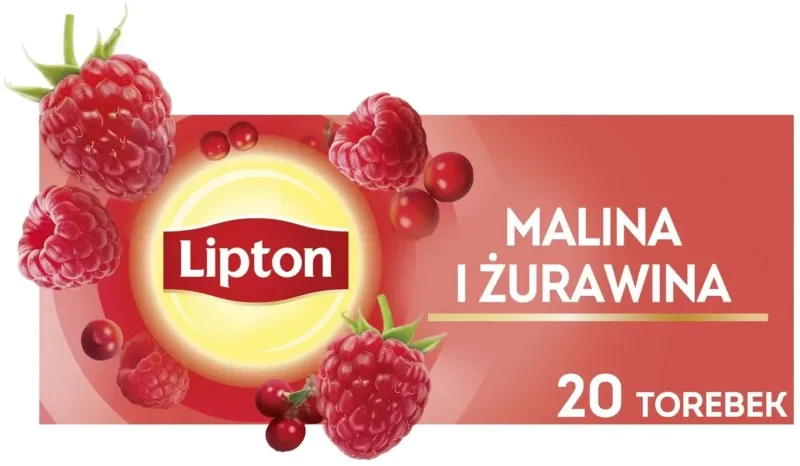 Lipton Raspberry Cranberry ceai de fructe 20 pliculețe — preț și oferte