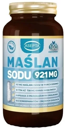 Asepta Butirat de sodiu 921 mg 100 capsule