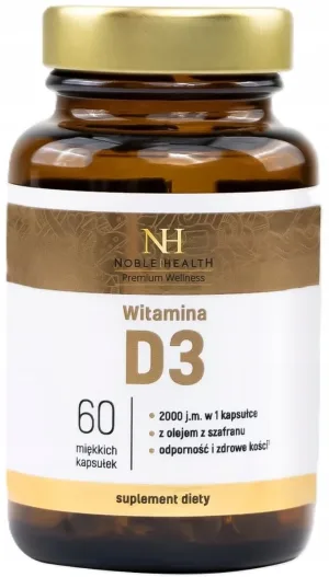 Noble Health Premium Wellness Vitamina D3 60 capsule