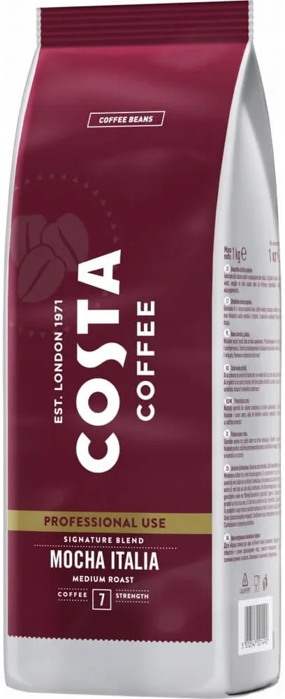 Costa Signature Mocha Italia boabe de cafea neagră 1 kg — preț și oferte