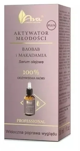 AVA Youth Activator Plus Baobab și Macadamia Serum 30 ml — preț și oferte