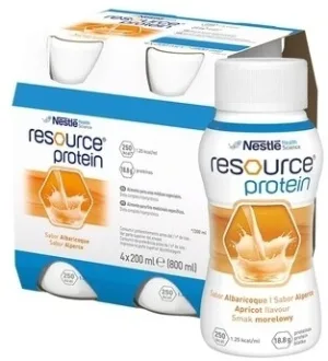 Resource Protein cu aromă de caise lichid oral 4 x 200 ml