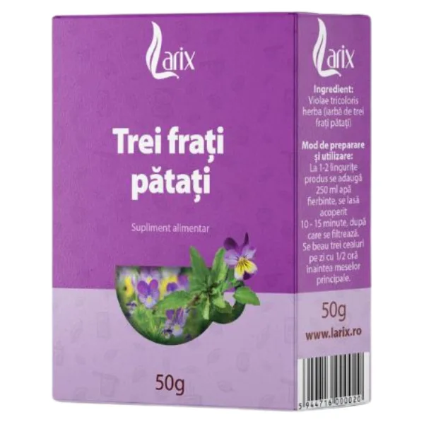 Ceai Trei Frati Patati doze concis, Larix | 50 g LARIX INFINITY — preț și oferte