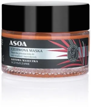 Mască de față cu argilă roșie Asoa 50ml