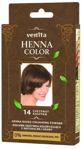VENITA HENNA COLOR Balsam colorant pe bază de plante 14 Castan ...