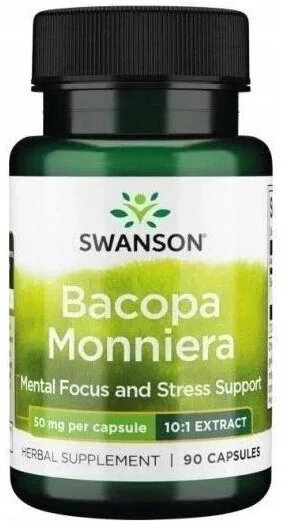 Swanson Bacopa Monniera 10:1 extract 90 capsule — preț și oferte