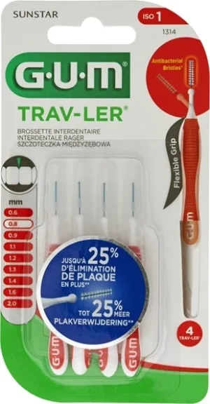 Sunstar Gum Trav-Ler perii de curățare a spațiului ...