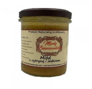Miody Bieszczadzkie Miód z lemryną i imbirm 400 g