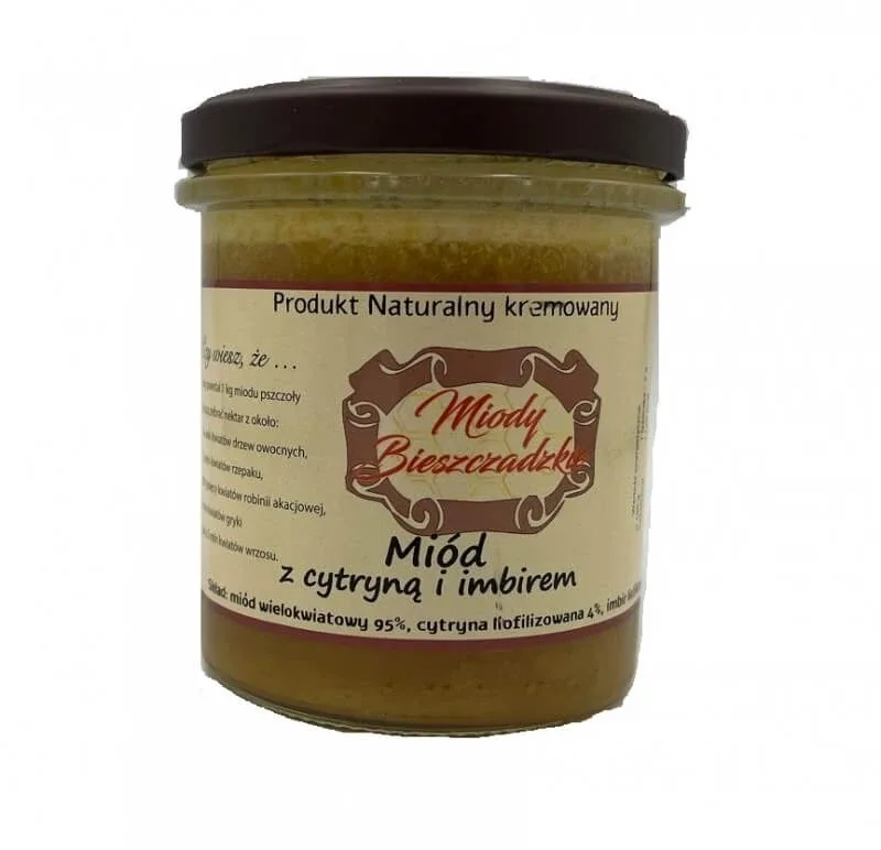 Miody Bieszczadzkie Miód z lemryną i imbirm 400 g — preț și oferte