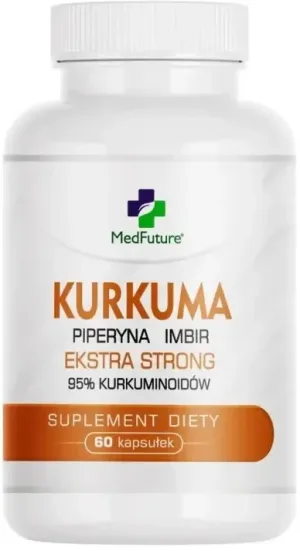 MedFuture Turmeric Extra Strong + Piperine + Ginger 60 capsule.