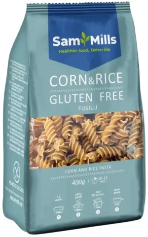 Sam Mills tăiței fără gluten din porumb și orez Swizzle ...