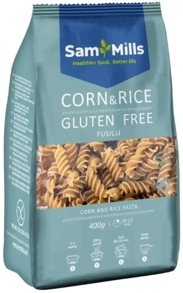 Sam Mills tăiței fără gluten din porumb și orez Swizzle ... — preț și oferte