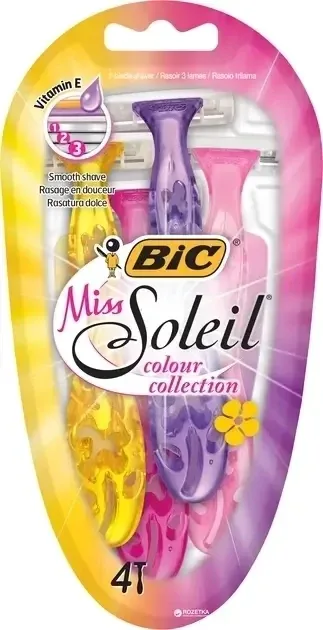 Aparat de ras pentru femei Bic Soleil Color Bl.4 — preț și oferte