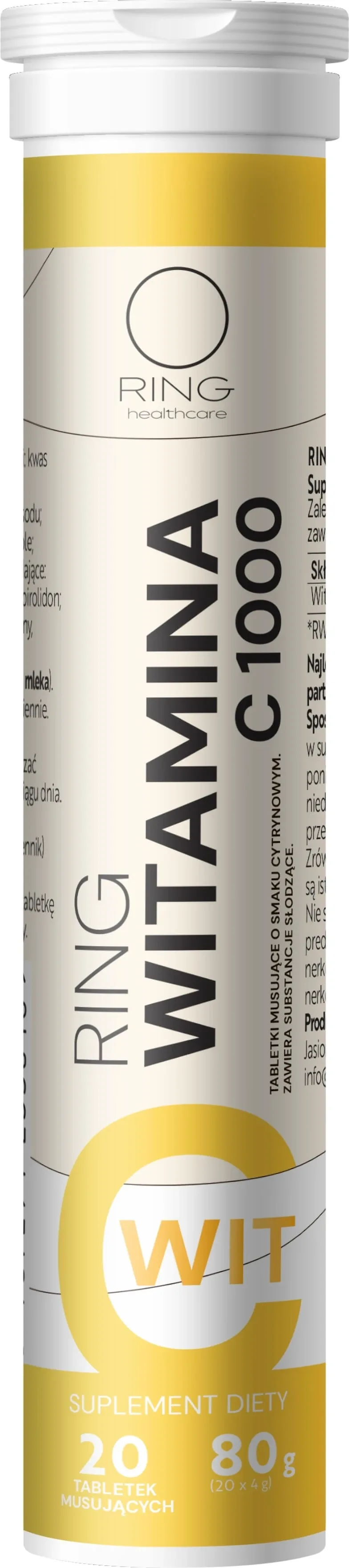 Ring Vitamina C 1000 20 comprimate efervescente — preț și oferte