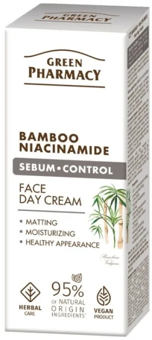 Farmacie verde Bamboo cremă de zi pentru față, niacinamidă ...