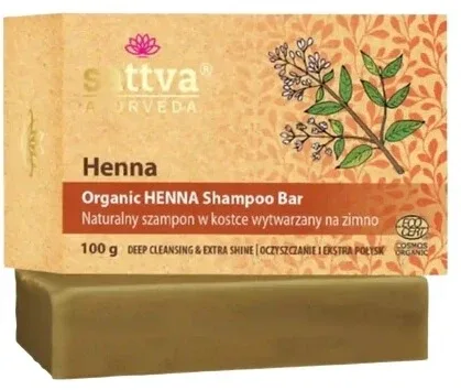 Sattva Organic Natural henna bar șampon 100 g Sattva Ayurveda — preț și oferte