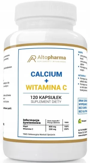 Altopharma Calciu + Vitamina C 120 capsule