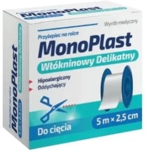 MonoPlast Adeziv nețesut, fin 5 m x 2,5 cm 1 ...