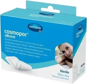 Cosmopor Pansament siliconic 7,2 x 5 cm 5 buc.
