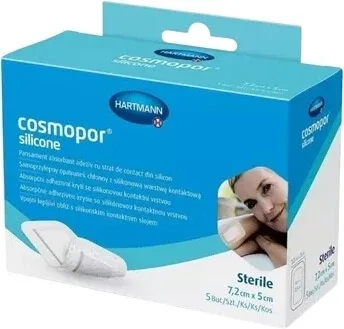 Cosmopor Pansament siliconic 7,2 x 5 cm 5 buc. — preț și oferte