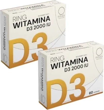 Ring Vitamina D3 2000 UI 60 capsule Multipack × 2 — preț și oferte