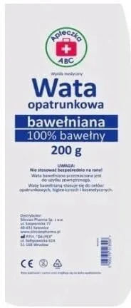 Trusă de prim ajutor ABC Pansament de bumbac vată 200 g — preț și oferte