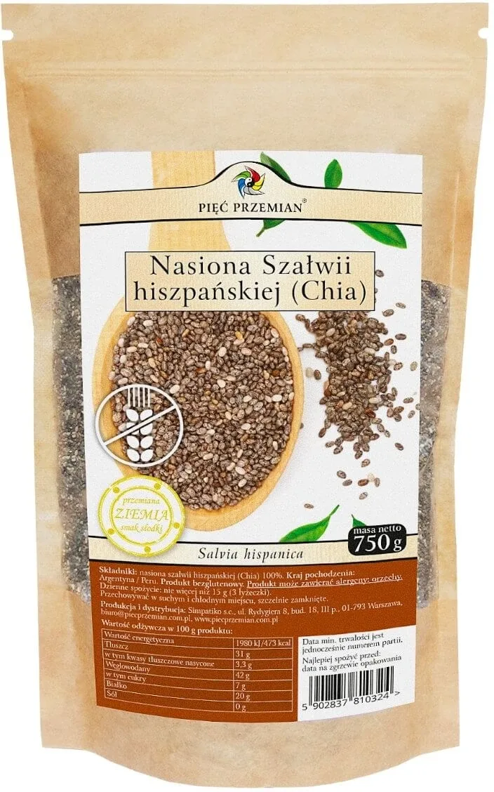 Five Transformations Semințe de chia 750 g — preț și oferte