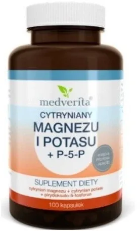 Medverita Magneziu + Potasiu + P-5-P 100 capsule — preț și oferte