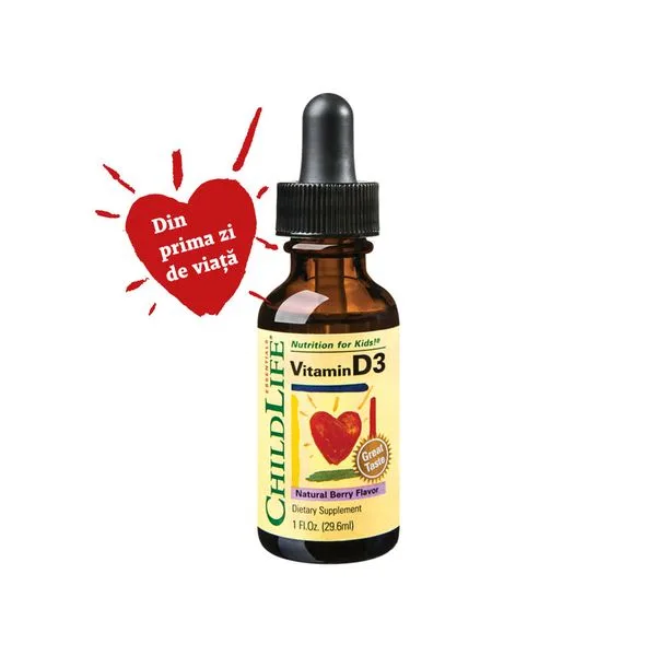ChildLife Vitamina D3 lichida | 30 ml SECOM — preț și oferte