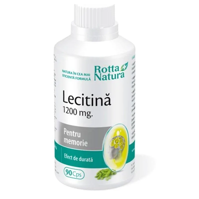 ROTTA NATURA Lecitina 1200 mg, 90 capsule — preț și oferte