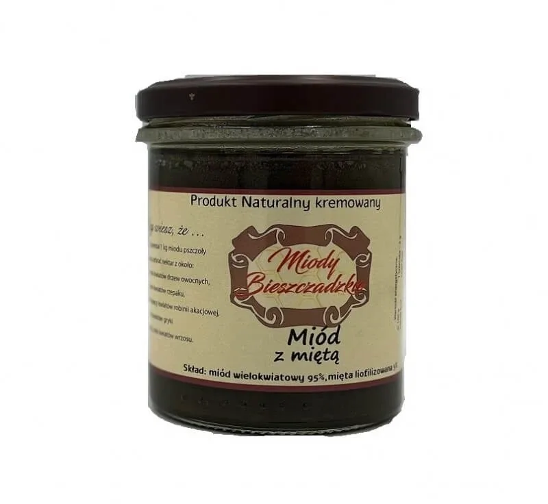 Miody Bieszczadzkie Miód z mint 400 g — preț și oferte