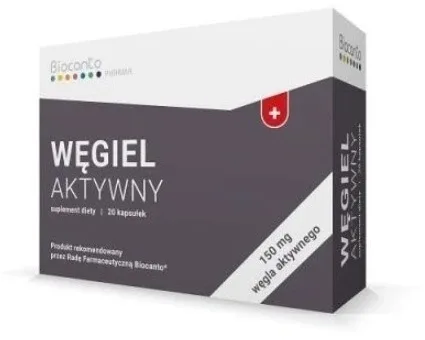Biocanto cărbune activ 20 capsule — preț și oferte