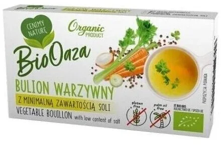 BioOaza Bulion de legume cu sare minimă 60g — preț și oferte
