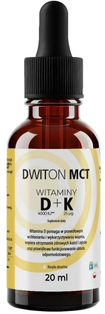 EKOTOTU Dviton MCT Vitamine D+K 20ml — preț și oferte