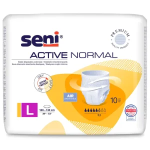 Chilot elastic absorbant SENI Active Normal, Large, TZMO | 10 bucati