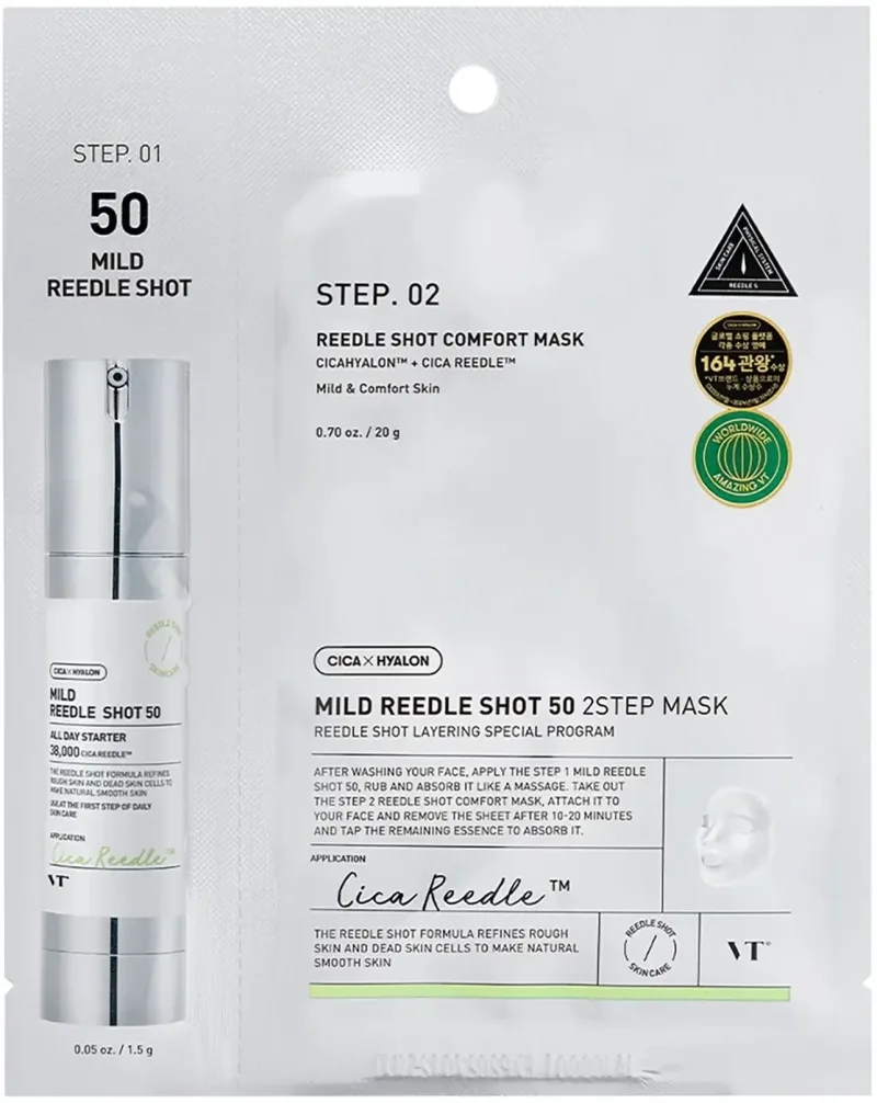 VT Cosmetics Mild Reedle Shot 50 2-Step Mască de întărire ... — preț și oferte