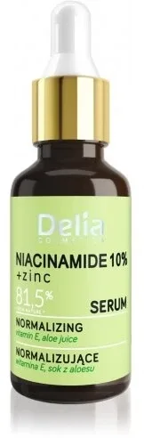 DELIA NIACYNAMID 10% + ZINK Ser normalizant pentru față, ... Delia Cosmetics — preț și oferte