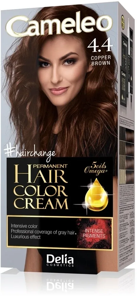 DELIA CAMELEO Omega II 4.4 Cupru Brown Vopsea de păr Delia Cosmetics — preț și oferte