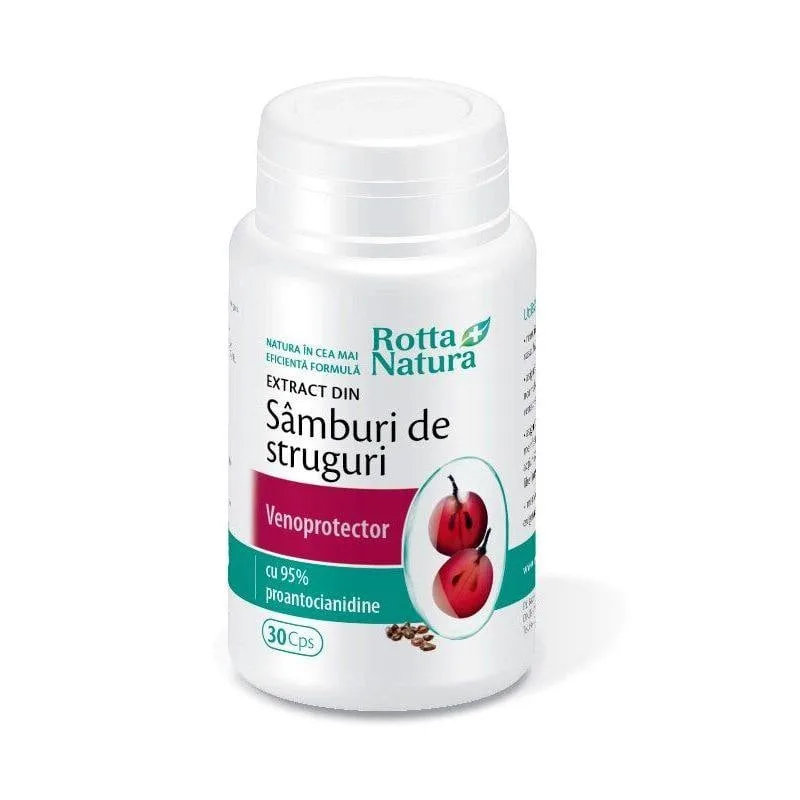 ROTTA NATURA Extract din samburi de struguri, 30 capsule — preț și oferte