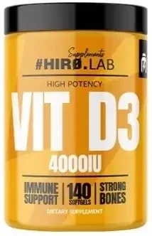 HIRO.LAB Vitamina D3 4000IU 140 capsule — preț și oferte