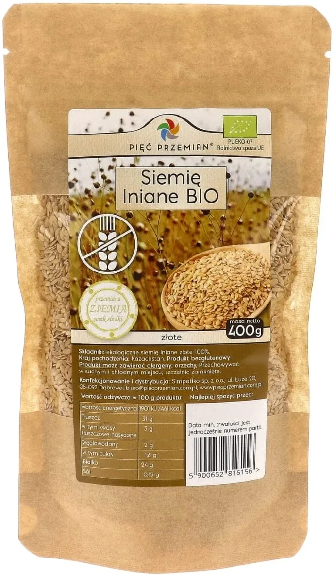 Cinci transformări semințe de in de aur BIO 400 g — preț și oferte