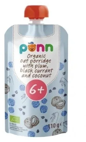 Salvest Ponn Bio Fulgi de ovăz cu prune, coacăze negre și ... — preț și oferte